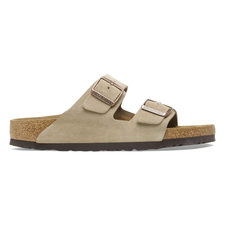 Birkenstock Arizona Suede Leather Sandal | Taupe | Reg Width - Men’s (0051461) - Image 3